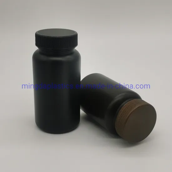 Small Size 150ml Colorful HDPE Vitamin/Dietry Supplements Plastic packaging Rond Bottle Nutrition Jar Chrome Pet Manufacturer 