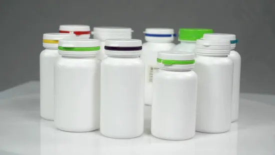 1%off Food Grade Plastic HDPE Container Capsule Bottles Tablet Health Care Medicine Bottle with Plastic Cap