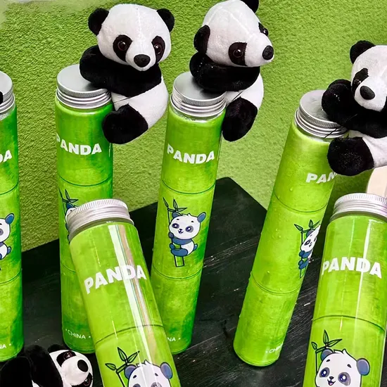 Souvenir Gifts Promotion Custom 500ml Pet Liquid Bubble Tea Milk Plastic Bottle 