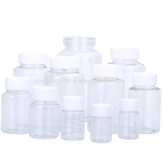 Plastic Bottle 100ml Square Shape Medicine Pharmaceutical Bottle Empty Vitamin Capsule Plastic Bottles or Containers for Medicines 100cc 