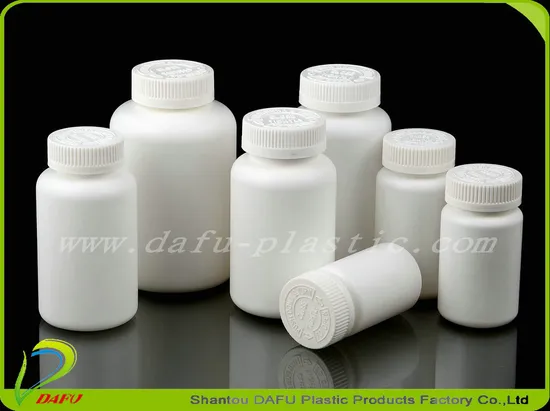 Pharmaceutical Capsule Tablets Packaging HDPE Natural Health Supplement Plastic Bottle with Cap 