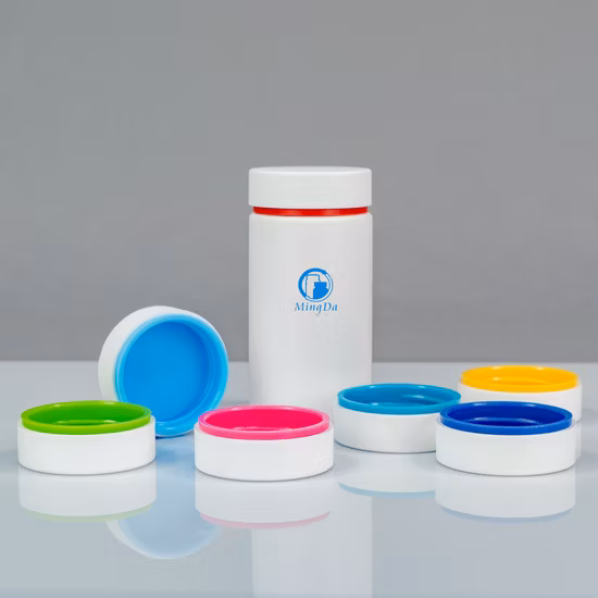 Food Grade Colorful 150ml Cylindrical Plastic Bottle