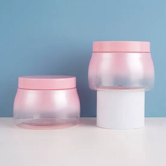 4oz 8oz 250ml 300ml Plastic Plastic Face Cream Skin Care Cream Body Butter Cosmetic Container Cream Jar with Lids 