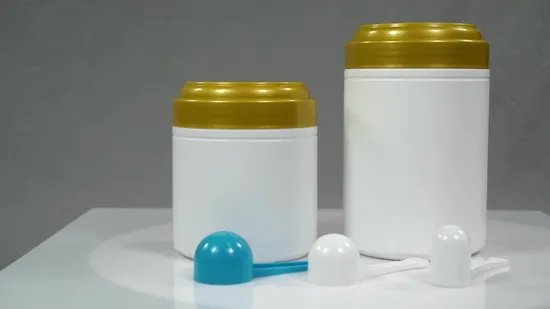 1200ml White Plastic Pill/Tablets/Capsule HDPE Packaging Powder Round Bottle 