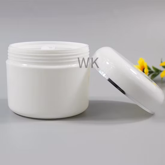 250ml Empty Plastic Pet Cosmetic Jar with Plastic Lid