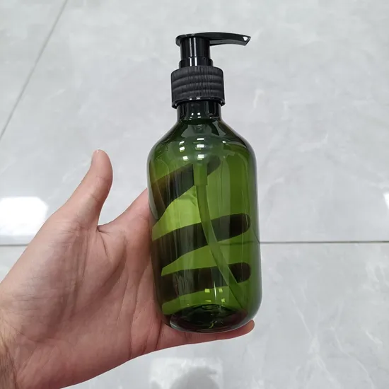 Luxury Green Pet Shampoo Bottle Plastic Liquid Soap Bottle Shampoo Shower Dispenser for Bathroom 