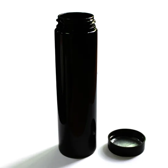 Manufacturer Plastic Jar 150ml Empty Black White Pill Capsule Container Bottles for Pharmacy Use 