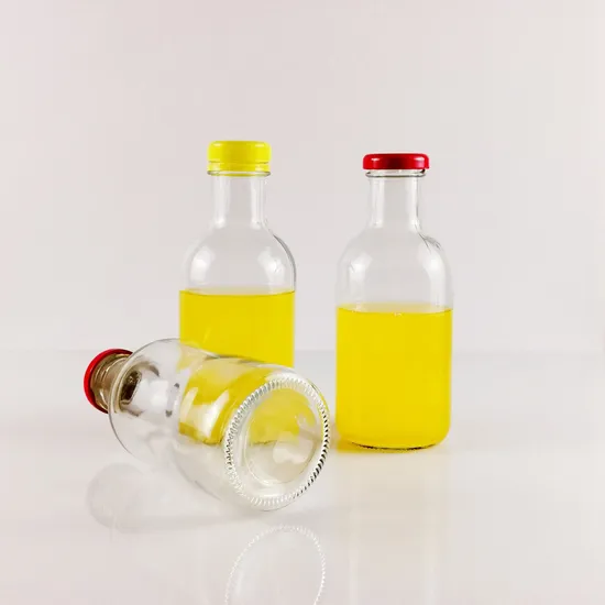 12oz 16oz Juicing Containers Kombucha Liquid Water Glass Stout Flint Bottles with Black Plastic Caps 