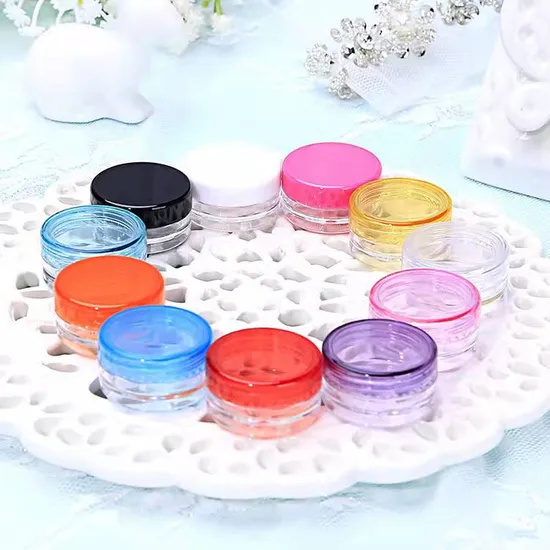 Good Sealing Cosmetic Container PS Plastic Jar with Screw Cap 
