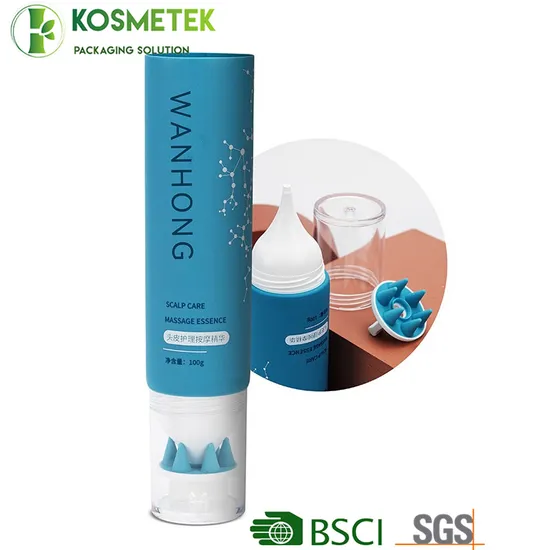 Head Massage PE Custom Empty Plastic Tube Tube for Cosmetics 