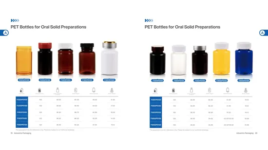 175cc Transparent Color Medicine Capsule Bottle PET Material for Pharmaceutical with Gold Plastic Cap 