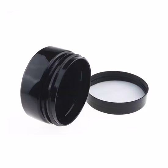 Wholesale Custom Empty Cosmetic Cream Jars 120ml 4oz Amber Brown Plastic Jar with Lids