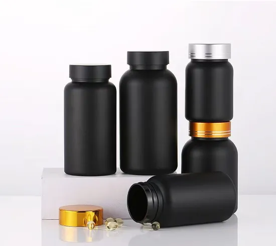 Wide Mouth 100cc Clear Frosted Pill Supplement Capsule Pet Bottle with Plastic Cap 100ml Plastic Bottle for Health Product Use 