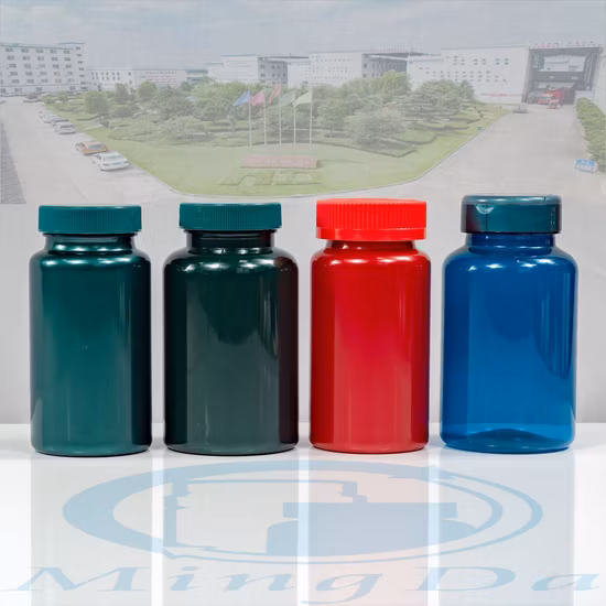 120ml Supplement Packaging Plastic Glossy Bottle Manufacturer Pet with Plastic Lid