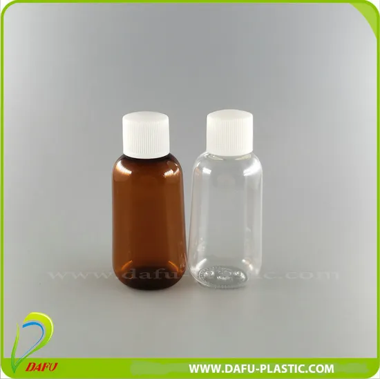 20ml Pet Liquid Small Plastic Jar Cosmetic Bottle with Leakage Proof Cap 